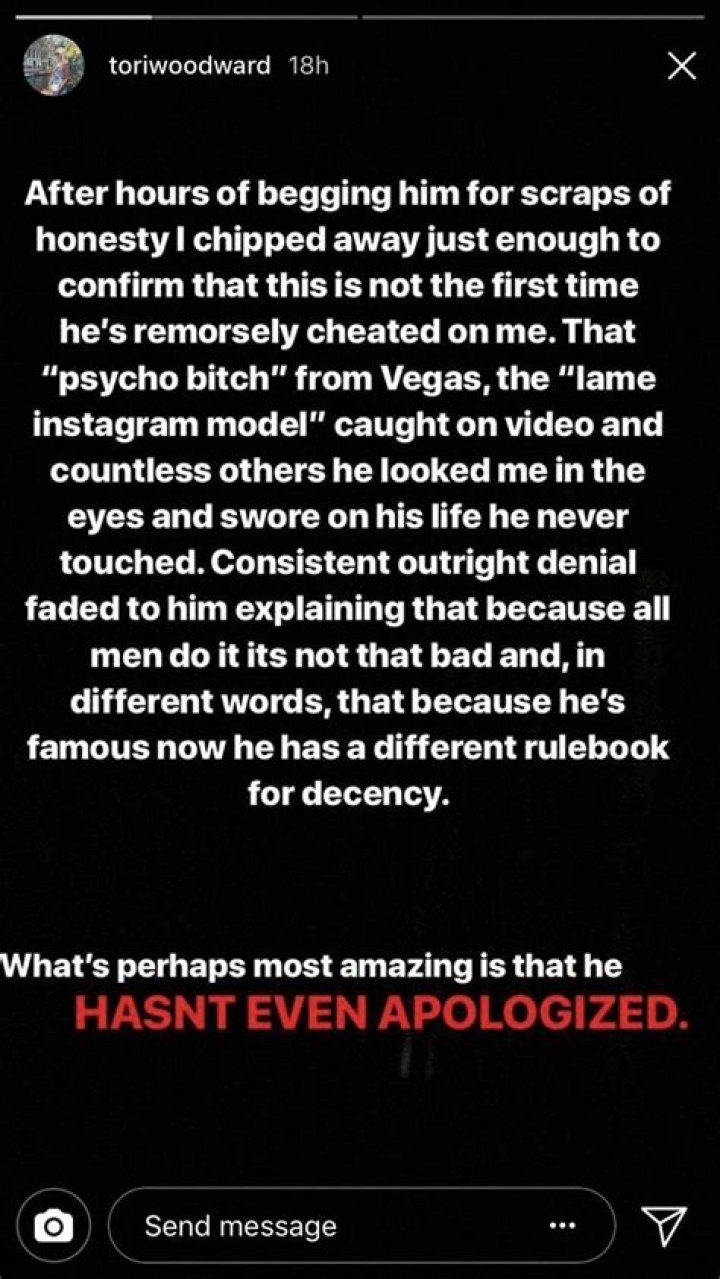 bitchy | Tori Woodward/Instagram
Alex Pall