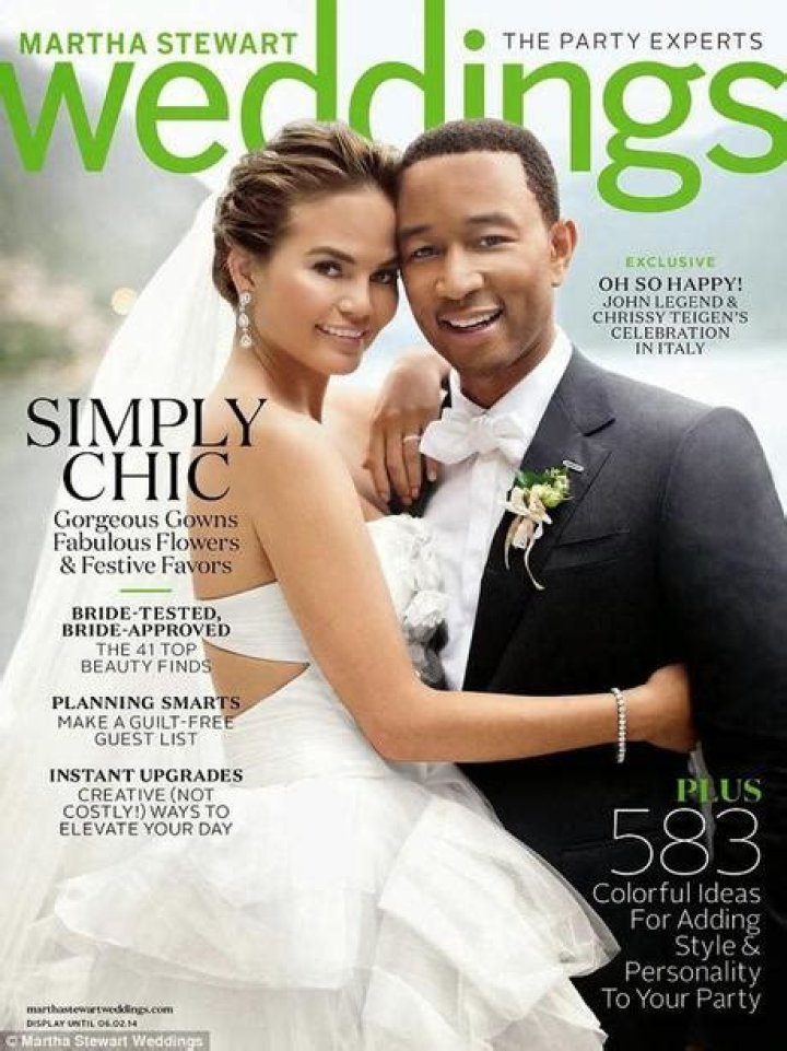 Chrissy Teigen & John Legend cover Martha Stewart’s Weddings: stunning?