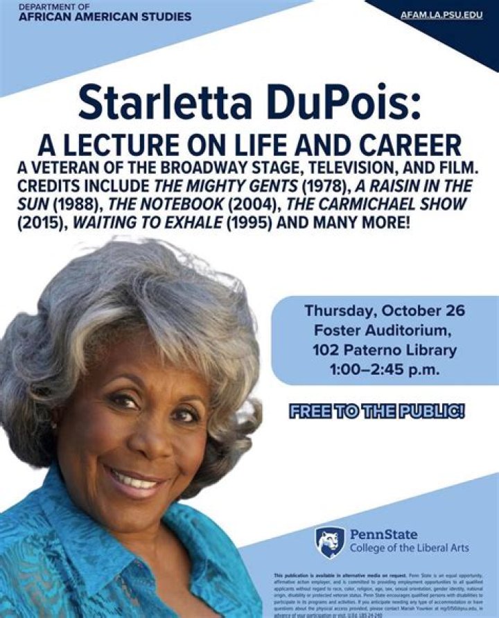 Glance At The Life Of Starletta DuPois