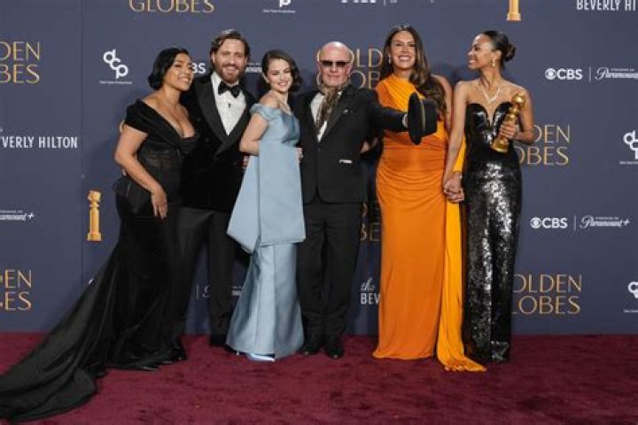 Issa Rae in gold Balmain at the Golden Globes: one of the best looks?