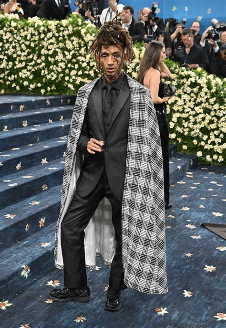 Jaden Smith wore a formal dress to escort Amandla Stenberg to prom