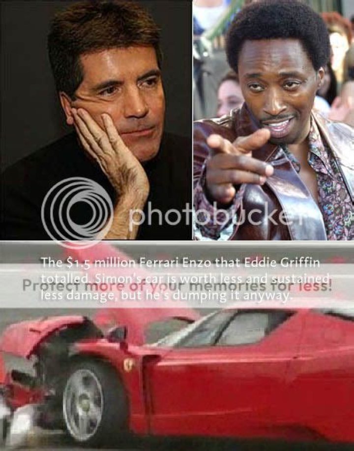 Like Eddie Griffin, Simon Cowell also ruined a new Ferrari & is dumping it