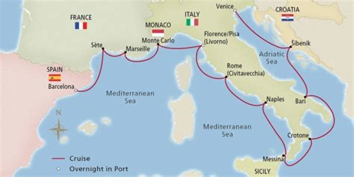Luxury Barcelona to Venice Cruises