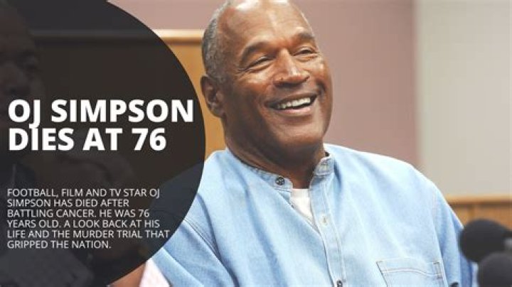 OJ Simpson dies months after telling fans 'his health was good'