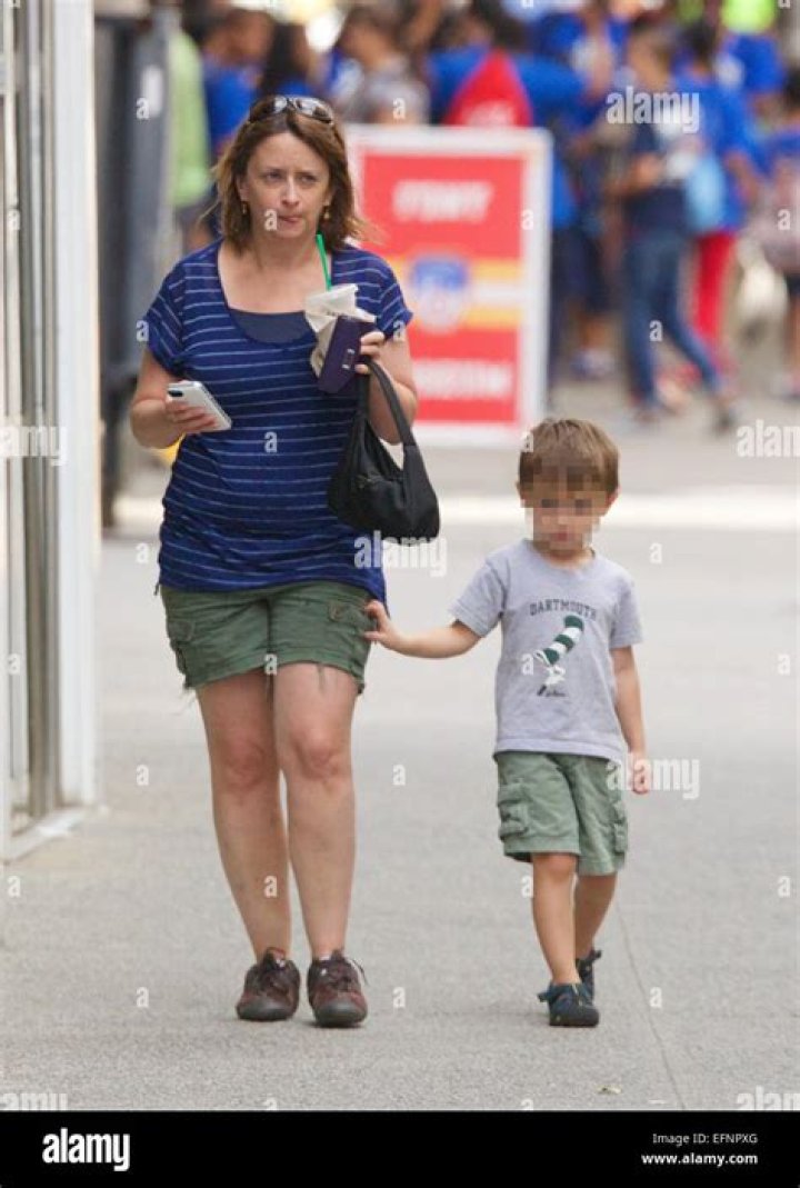 Rachel Dratch shows off her 10 week old son, Eli Benjamin
