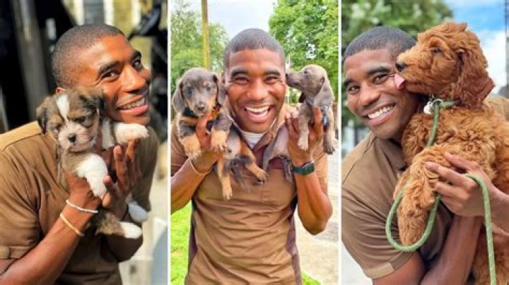 This UPS Guy Went Viral for Collecting Adorable Photos With Neighborhood Dogs He Meets